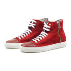 Zip-Up High Top Sneaker // Cayenne (Euro: 40)