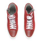 Zip-Up High Top Sneaker // Cayenne (Euro: 40)