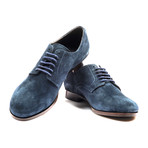 Suede Lace Up Derby // Navy (Euro: 39.5)