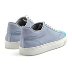 Two-Tone Suede Sneaker // Blue + Grey (Euro: 40)