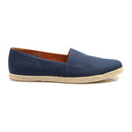 Printed Canvas Espadrille // Navy + Tan (Euro: 40)