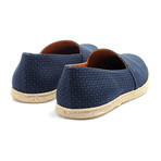 Printed Canvas Espadrille // Navy + Tan (Euro: 40)