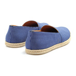 Dot Canvas Espadrille // Blue + Tan (Euro: 40)