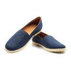 Printed Canvas Espadrille // Navy + Tan (Euro: 40)