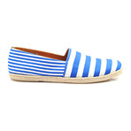 Striped Canvas Espadrille // Blue + White (Euro: 40)