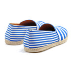 Striped Canvas Espadrille // Blue + White (Euro: 40)