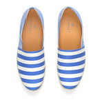 Striped Canvas Espadrille // Blue + White (Euro: 40)