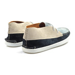 Color Block Suede Boat Chukka // Blue + Tan (Euro: 40)