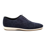 Suede Lace Up Oxford Sneaker // Blue (Euro: 43)