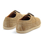 Suede Wingtip Brogue Espadrille // Tan (Euro: 40)