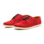 Suede Wingtip Brogue Espadrille // Chili (Euro: 40)