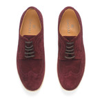 Suede Wingtip Brogue Espadrille // Maroon (Euro: 40)