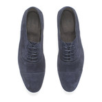 Suede Lace Up Oxford Sneaker // Blue (Euro: 43)