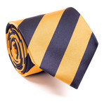 Zegna // Wide Stripe Tie // Yellow