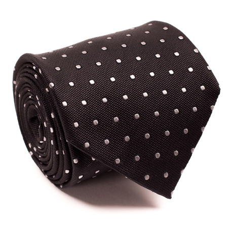 Zegna // Mini Dot Tie // Black