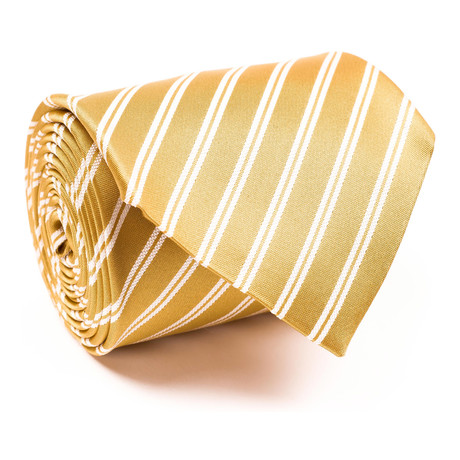 Zegna // Multi Stripe Tie // Yellow