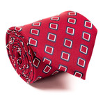 Zegna // Diamond Pattern Tie // Maroon