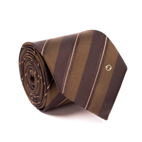 Gucci // Wes Shadow Stripe Tie // Brown