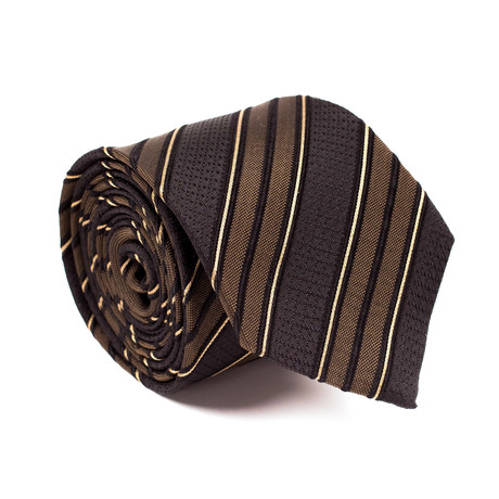 Gucci // Bradford Multi Stripe Tie // Brown
