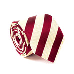 Gucci // Llewyn Wide Stripe Tie // Red + Cream