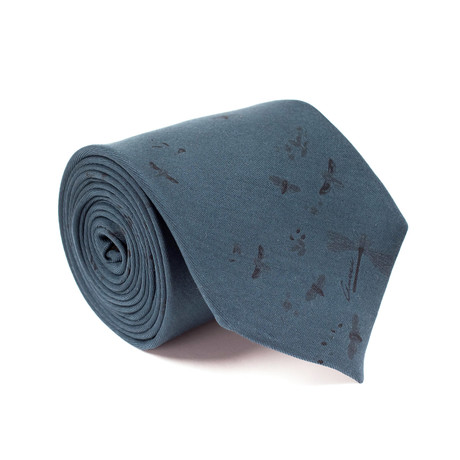 Gucci // Mitchel Insect Print Tie // Green