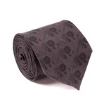 Gucci // Orson Flower Print Tie // Grey