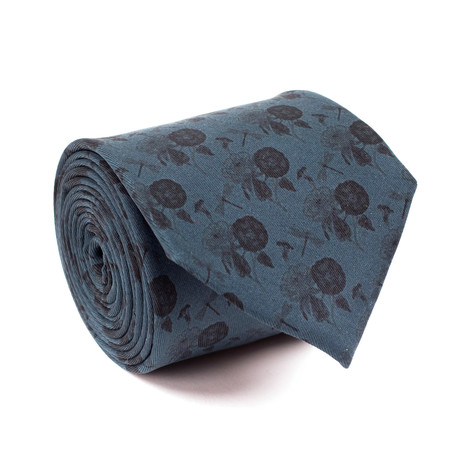 Gucci // Slyvester Flower Print Tie // Green