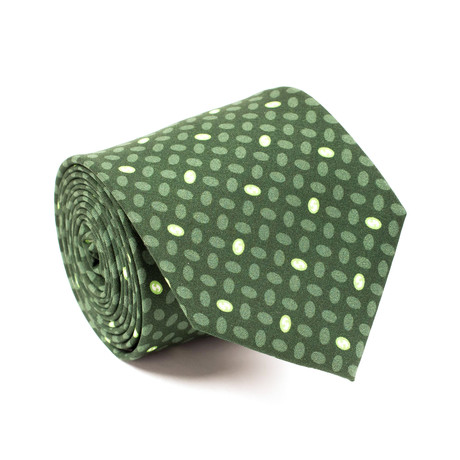 Gucci // Griffith Oval Dot Tie // Green