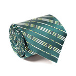 Gucci // Graham Wide Diagonal Plaid Tie // Green