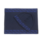 Fendi // Wool Hat + Scarf // 2 Piece Gift Set // Blue