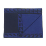 Fendi // Wool Hat + Scarf // 2 Piece Gift Set // Blue