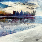 On Frozen Pond (18"W x 18"H x 0.75"D)