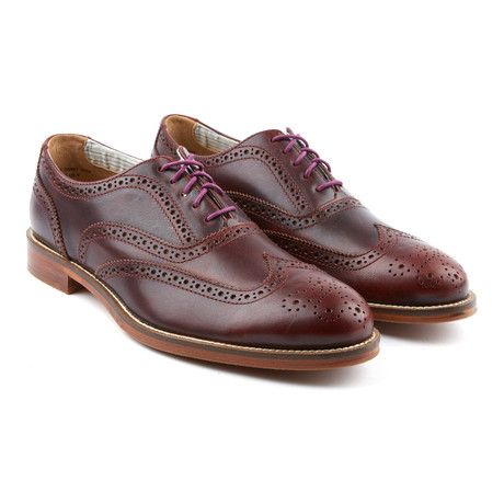 JSHOES // Charlie Wingtip Oxford // Raisin (US: 8)