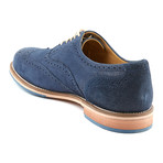 Charlie Suede Wingtip Oxford // Blue (US: 8.5)