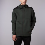 Kellogg Tech Hoodie // Dark Green (L)