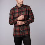 McKenzie Flannel Shirt // Brown + Red Plaid (M)