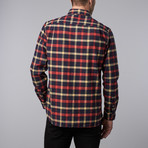 Tryon Flannel Shirt // Navy + Red Plaid (S)