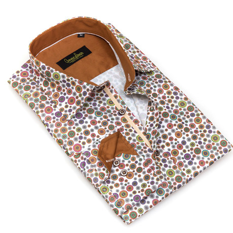 Dolce Guava // Brown Button-Up // Brown (S)