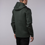 Kellogg Tech Hoodie // Dark Green (L)