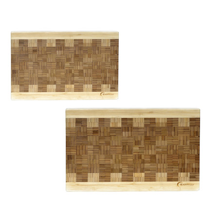 EarthChef Bamboo Chop block // 2 Piece Set