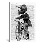 Triceratops Man On Bike (18"W x 26"H x 0.75"D)