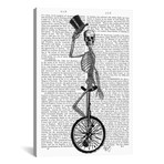 Skeleton On Unicycle (18"W x 26"H x 0.75"D)