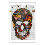 Butterfly Skull // Fab Funky (12"W x 18"H x 0.75"D)
