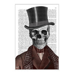 Skeleton Gentleman And Top Hat (18"W x 26"H x 0.75"D)