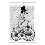 Dalmatian On Bicycle (18"W x 26"H x 0.75"D)