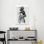 Triceratops Man On Bike (18"W x 26"H x 0.75"D)