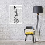 Skeleton On Unicycle (18"W x 26"H x 0.75"D)