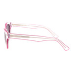 Layton Sunglasses // Clear + Pink