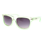 Wyatt Sunglasses // Clear + Lime