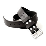 One-Hole 10 oz Leather Belt // Black (34)